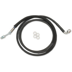 PartzBiz HD DS06610032 - Drag Black Braided Extended Plus +10 Hydraulic Clutch Line Cable FLTRX 17-18 | 0661-0032