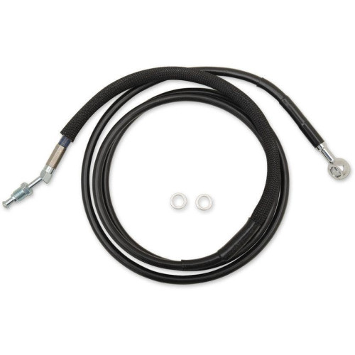PartzBiz HD: 4418287-Drag Black Braided Extended Plus +12 Hydraulic Clutch Line Cable FLH/X 17-18 | 0661-0062