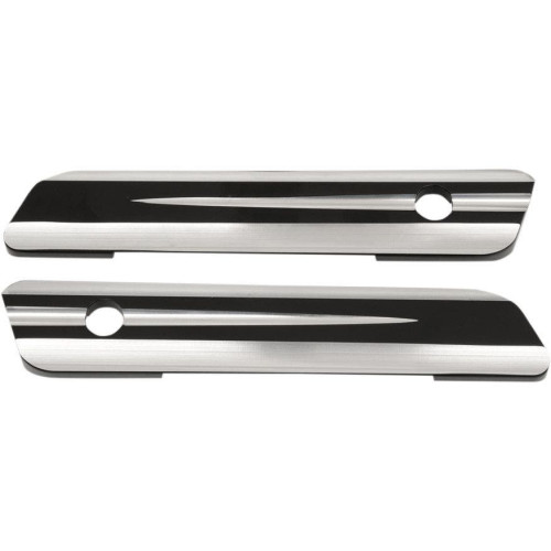 PartzBiz HD: 4418246-Drag Black Machined Saddlebag Hinge Billet Latch Covers for Harley 14-16 Touring | 3501-1088