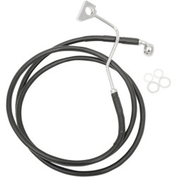 PartzBiz HD DS17414506 - Drag Stainless Black Vinyl Extended Length Front Brake Line +4" Overall 68ÔøΩ" | 1741-4506