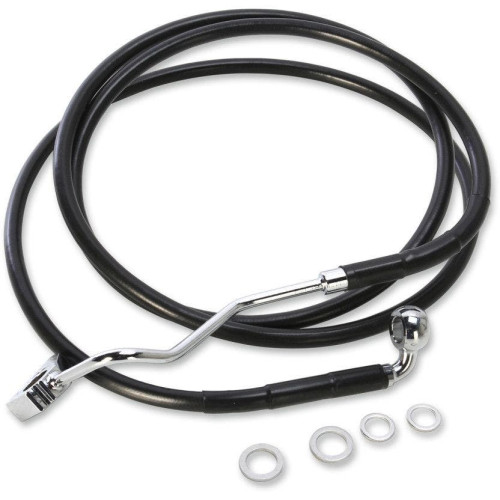 PartzBiz HD: 4418215-Drag Stainless Black Vinyl Extended Length Front Brake Line +8" Overall 72ÔøΩ" | 1741-4508