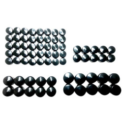 PartzBiz HD DS24040985 - Drag Black Standard Engine Motor Bolt Cover Caps Harley M8 17-20