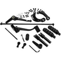 PartzBiz HD DS16220349 - Drag Black Standard Position Forward Controls for Harley Sportster 04-13