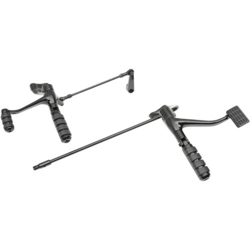 PartzBiz HD: 4418195-Drag Black Standard Position Forward Controls for Harley Sportster 14-15 | 1622-0487