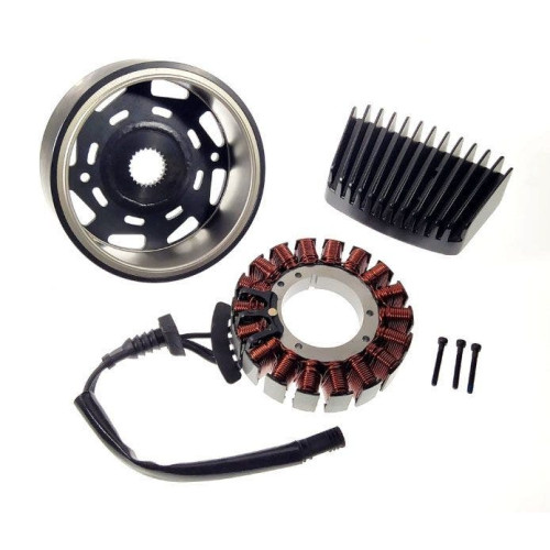 PartzBiz HD: 4418197-Drag Black Stator & Regulator Charging Kit OE Spec Harley Touring M8 17-Up