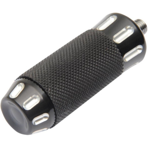 PartzBiz HD: 4418174-Drag Black w/ Cut Billet Shift or Brake Peg for Harley or Custom Motorcycle (EA)