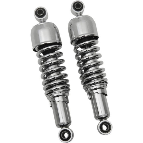 PartzBiz HD: 4418185-Drag Chrome 12" Replacement Rear Shock Absorbers for Harley FLH/T Touring 85-16 | 1310-1310