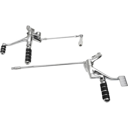 PartzBiz HD: 4418148-Drag Chrome 2" Extended Position Forward Controls for Harley Sportster 14-15 | 1622-0488