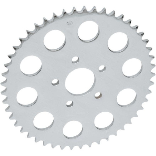 PartzBiz HD: 4418162-Drag Chrome 48 th Tooth Dished Rear Wheel Sprocket w/ 530 Chain 00-17 Harley | 1210-0367