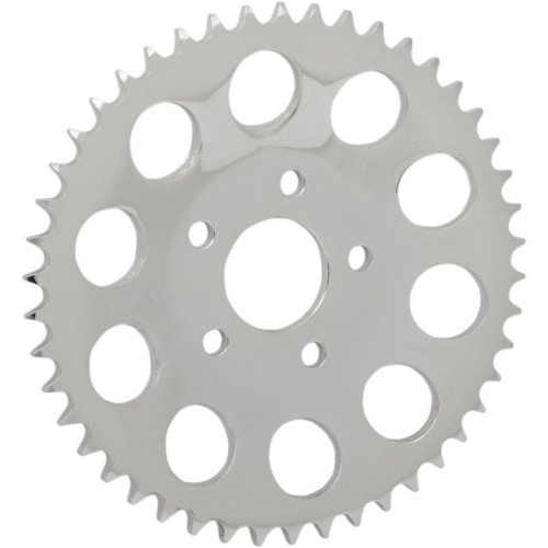 PartzBiz HD: 4418166-Drag Chrome 48 Tooth .46" Offset Dished Rear Wheel Sprocket 530 Chain 86-99 HD | DS-325357