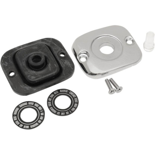 PartzBiz HD: 4418147-Drag Chrome Front Brake Master Cylinder Cover for Harley XL Touring Softail Dyna Repl OEM 45004-96