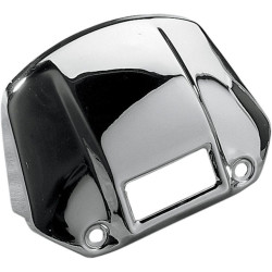 PartzBiz HD DSDS373650 - Drag Chrome Headlight Visor Cover w/ Cut-Away 75-91 XL & FX Repl. OE 67871-85 DS-373650 DS373650
