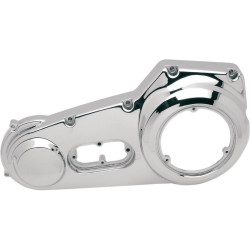 PartzBiz HD DS11070035 - Drag Chrome Outer Primary Cover 8 Hole Harley ST Twin Cam FXD FLS FXS 95-98 1107-0035 11070035 transmission replacement OE old school chopper 