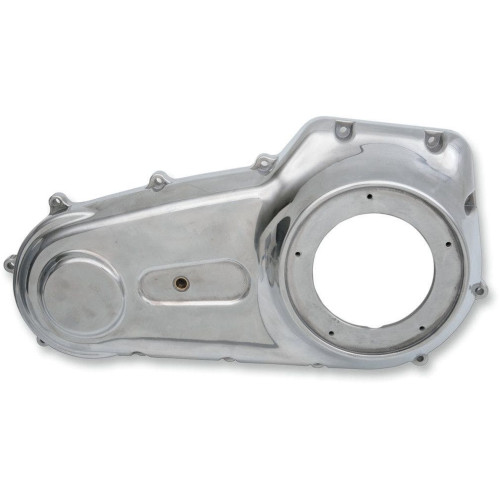 PartzBiz HD: 4418123-Drag Chrome Outer Primary Cover Harley Twin Cam Dyna FXD 06-17 1107-0325 11070325 transmission replacement OE old school chopper 