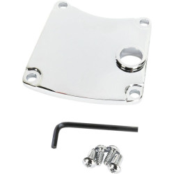 PartzBiz HD DS11070389 - Drag Chrome Plated Primary Chain Inspection Cover Harley FXR 85-94 Repl 60642-85 | 1107-0389 Repl OEM 60642-85