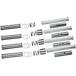 PartzBiz HD DSDS193760 - Drag Chrome Pushrod Tubes Cover Set Harley Shovelhead FLH FXE FX 66-E79