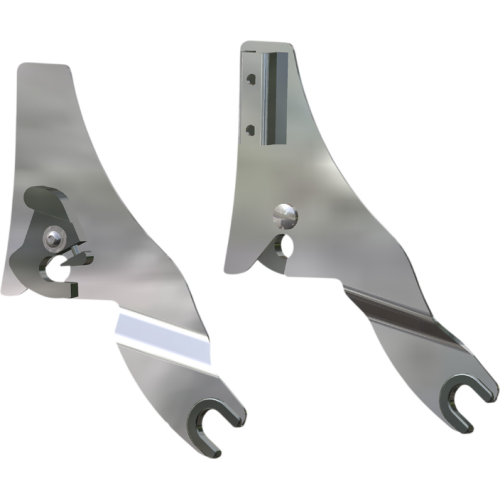 PartzBiz HD: 4418088-Drag Chrome Quick Release Side Plates for Sissy Bars Harley Touring 09-Up