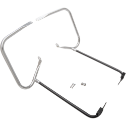 PartzBiz HD DS35011243 - Drag Chrome Saddlebags Guards Support Kit OE Harley Touring FLT 97-08