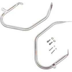 PartzBiz HD DS05051565 - Drag Chrome Saddlebags Guards Support Kit OE Repl 4917909 Harley Touring 09-13