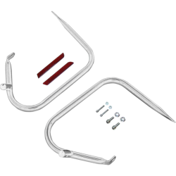 PartzBiz HD DS05051561 - Drag Chrome Saddlebags Guards Support Kit OE Repl 4928309 Harley Touring 09-13