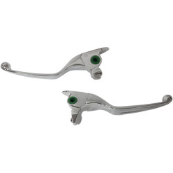 PartzBiz HD DS06101953 - Drag Chrome Smooth Hand Brake & Hydraulic Clutch Levers 17-18 Harley Touring 0610-1953