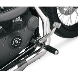 PartzBiz HD DS16220140 - Drag Chrome Standard Position Forward Controls for Harley Sportster 04-13