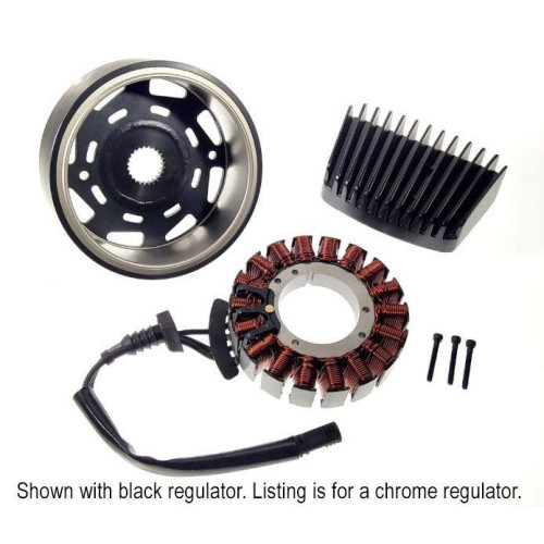 PartzBiz HD: 4418047-Drag Chrome Stator & Regulator Charging Kit OE Spec Harley Touring M8 17-Up PartzBiz HD: 4418047-Drag Chrome Stator & Regulator Charging Kit OE Spec Harley Touring M8 17-Up