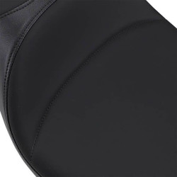 PartzBiz HD DS08011005 - Drag Extended Reach 2-Up Predator Seat Black Mild Stitch Harley Touring 08-23