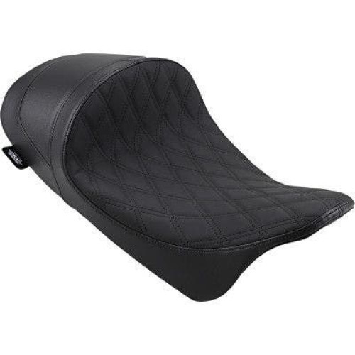 PartzBiz HD: 4418014-Drag EZ-On Predator Forward Low Solo Seat Solar Reflective Diamond FLH/T 08-Up 0801-1252 08011252 Harley-Davidson Electra Glide Road Glide Road King Street Glide Tri Glide FLHT FLHR FLTR FLHX