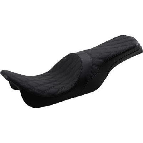 PartzBiz HD: 4418021-Drag Forward Positioned Predator 2-Up Seat Black Diamond Harley FLH/T 08-Up 0801-1265 08011265 Harley-Davidson Electra Glide Road Glide Road King Street Glide Tri Glide FLHT FLHR FLTR FLHX