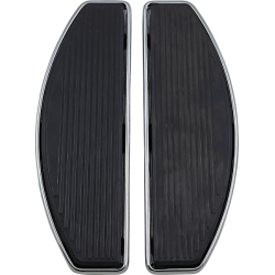 PartzBiz HD DS16211037 - Drag Gloss Black Driver Floorboards Harley M8 Softail 18-Up