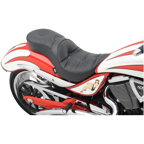 PartzBiz HD: 4417902-Drag Low Profile Touring Pillow 2-Up Seat Backrest Option Victory Jackpot 06-15