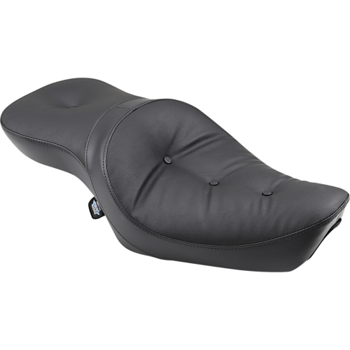 PartzBiz HD: 4417904-Drag Low-Profile Touring Pillow-Style Black Seat 4 Harley 82-03 XL Models | 0