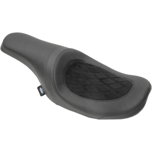 PartzBiz HD: 4417857-Drag Predator 2 up Diamond Stitch Seat Harley 10-23 FL Razor Back Stretched Tank | 0801-0975