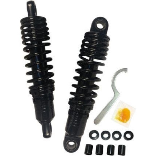 PartzBiz HD: 4417844-Drag Premium Low Profile Black 10.5" Adjustable Rear Spring Shocks XL  | 1310-1189