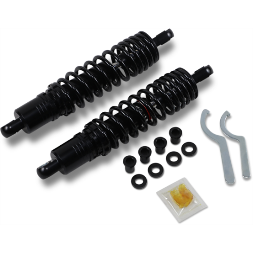 PartzBiz HD: 4417846-Drag Premium Low Profile Black 10.5" Adjustable Rear Spring Shocks XL  | 1310-1189