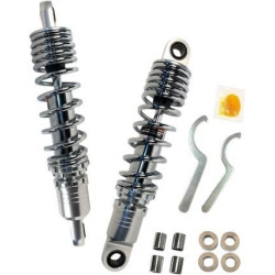 PartzBiz HD DS13101829 - Drag Premium Low Profile Black 10.5" Adjustable Rear Spring Shocks XL  | 1310-1189