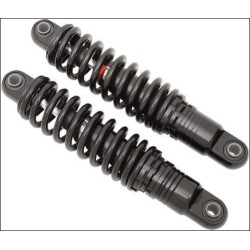 PartzBiz HD DS13101189 - Drag Premium Low Profile Black 10.5" Adjustable Rear Spring Shocks XL  | 1310-1189