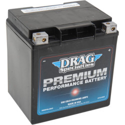 PartzBiz HD DS21130322 - Drag Premium Performance 500 CCA Cold Cranking Amp 30L Battery Harley FLH/T | 2113-0322 Repl OEM 66010-97A/C