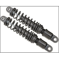 PartzBiz HD DS13101198 - Drag Premium Ride-Height Black 11" Adjustable Rear Spring Shocks Dyna  | 1310-1198