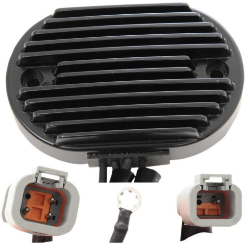 PartzBiz HD: 4417806-Drag Premium Solid State Black Voltage Regulator Harley 2007 Softail 74540-07 | 2112-1026