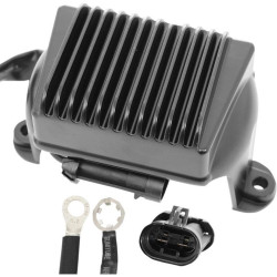 PartzBiz HD DS21121034 - Drag Premium Solid State Black Voltage Regulator Harley FLH 02-03 Repl 74505-02 | 2112-1034
