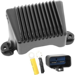 PartzBiz HD DS21121032 - Drag Premium Solid State Black Voltage Regulator Harley FLH 97-01 Repl 74505-97 | 2112-1032