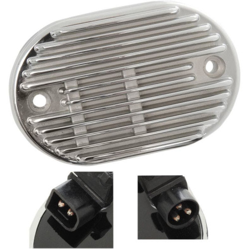 PartzBiz HD: 4417782-Drag Premium Solid State Chrome Voltage Regulator Harley 08-10 FXST FLST FXCW | 2112-1029