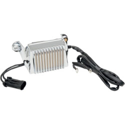 PartzBiz HD DS21121035 - Drag Premium Solid State Chrome Voltage Regulator Harley FLH 02-03 Repl 74505-02 | 2112-1035