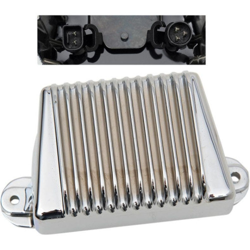 PartzBiz HD: 4417752-Drag Premium Solid State Chrome Voltage Regulator Harley FLH 06-08 Repl 74505-06 | 2112-1039