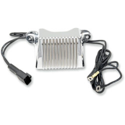 PartzBiz HD DS21121033 - Drag Premium Solid State Chrome Voltage Regulator Harley FLH 97-01 Repl 74505-97 | 2112-1033