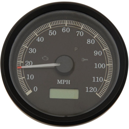PartzBiz HD: 4417759-Drag Programmable 3 3/8 Electronic MPH Speedometer Harley Sportster XL883 01-03 | 2210-0389