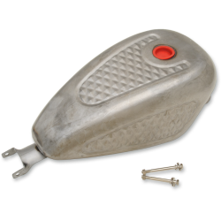 PartzBiz HD DS07010836 - Drag Raw Diamond Style 3 Gallon Gas Tank Vented Cap Harley Sportster 04-06