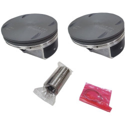 PartzBiz HD DS09110049 - Drag Replacement Coated Piston Kit Std Bore Harley Milwaukee Eight 107 17-Up